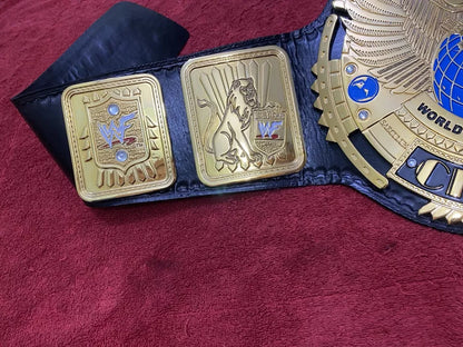 WWF Big Eagle Attitude Era Wrestling Championship Replica Title Belt CNC 24k Gold