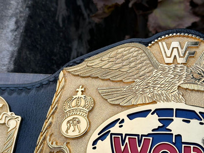WWF TAG TEAM WRESTLING CHAMPIONSHIP REPLICA BELT 24K GOLD HAND TEXTURED