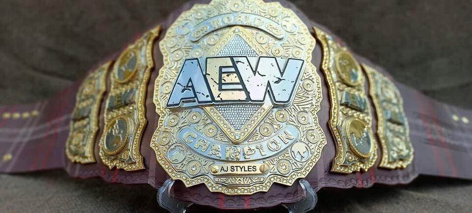 NEW AEW World Wrestling Heavyweight Championship Belt Adult Size 4MM 3 Layer Stacked
